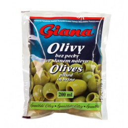 Olivy zelené bez pecky sáček 195g