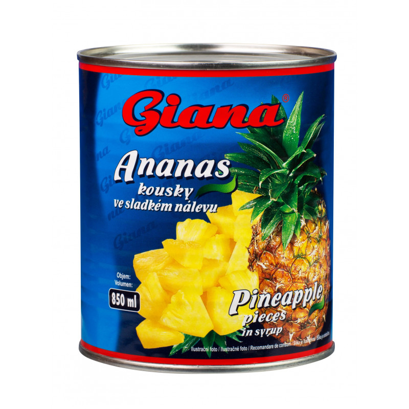 Ananas kousky 850ml