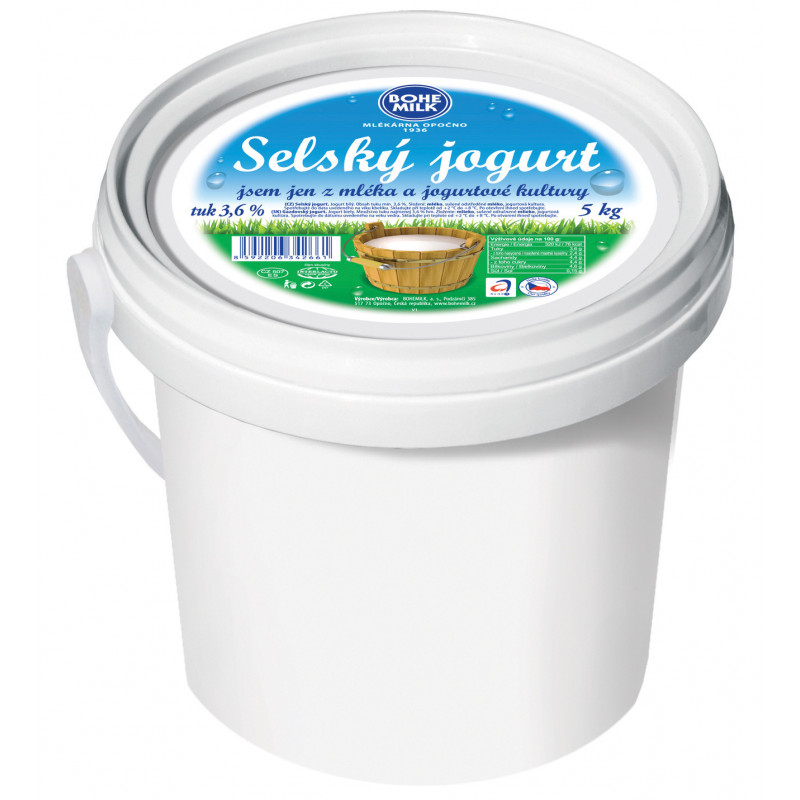 Selský jogurt 3,6%  5 kg