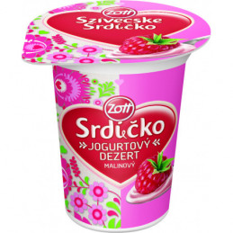 Srdíčko jogurt malina  125 g