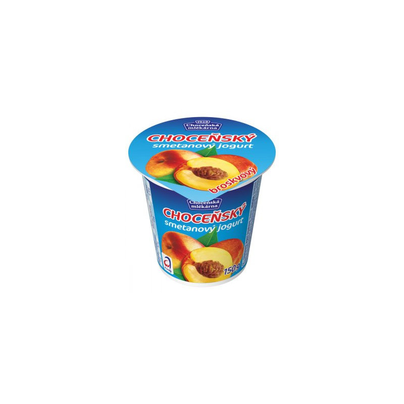 Choceňský smetanový jogurt broskev 150 g